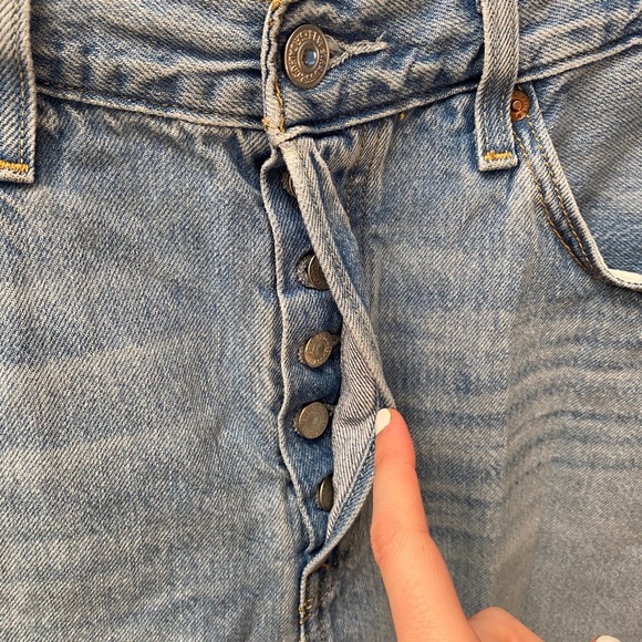 Levi’s 501 Distressed Straight Leg Rigid Jeans 31 - Picture 3 of 14